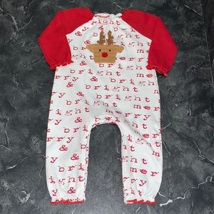 Mud Pie Merry & Bright Crochet Reindeer Outfit